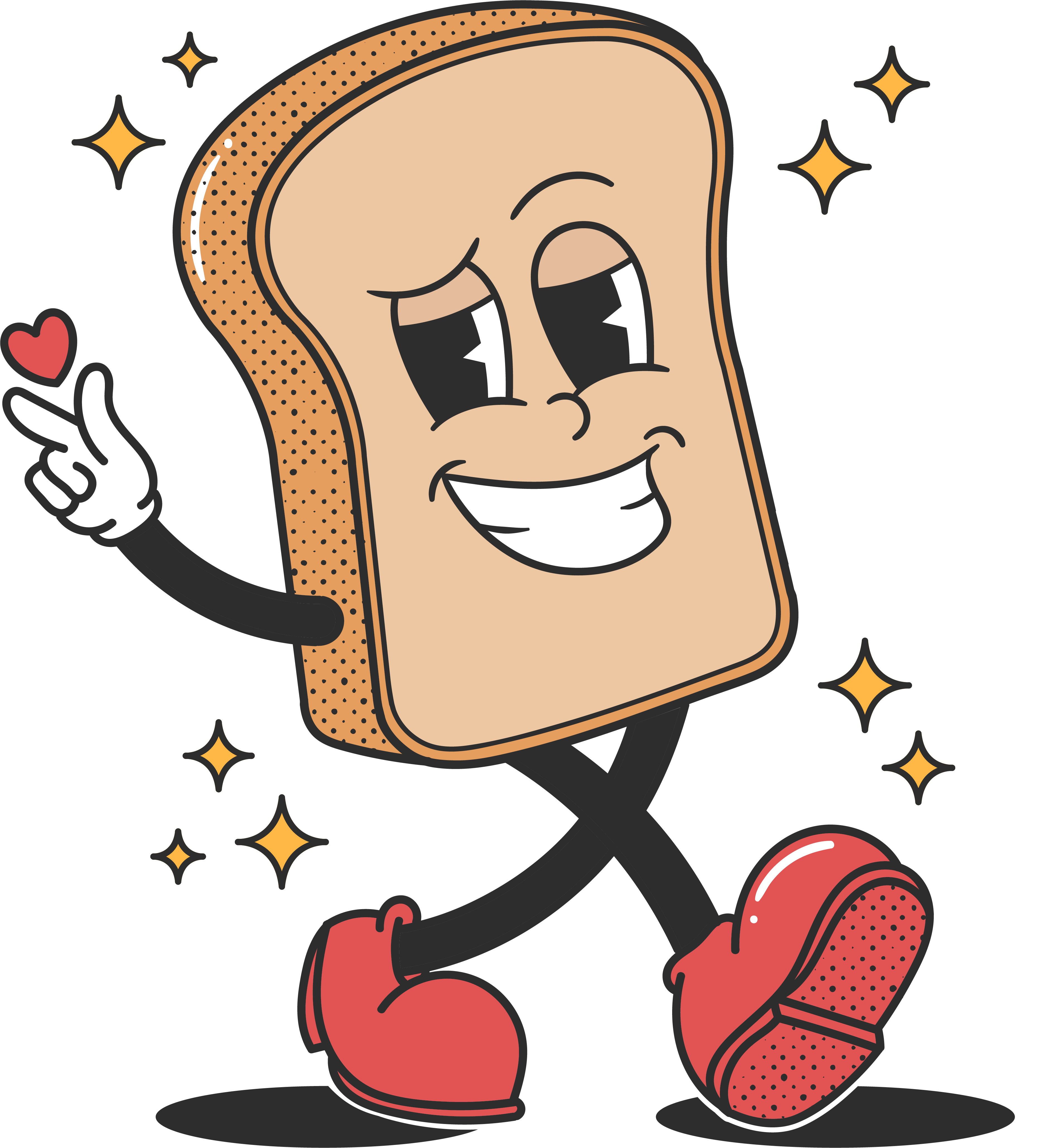 Let’s Toast mascot character